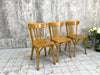 Set of Three French Bistro Cafe Chairs