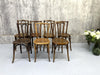 Set of 7 Missmatching Matching Bentwood Bistro Chairs