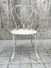 4 Metal Garden Chairs and Circular Table With Umbrella Hole