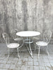 4 Metal Garden Chairs and Circular Table With Umbrella Hole