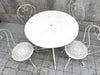 4 Metal Garden Chairs and Circular Table With Umbrella Hole