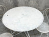 4 Metal Garden Chairs and Circular Table With Umbrella Hole