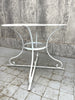 4 Metal Garden Chairs and Circular Table With Umbrella Hole