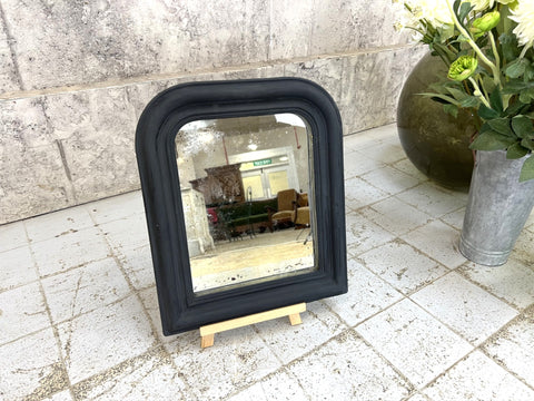 39.5cm High Black Framed Louis Philippe Mirror