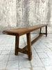 198cm Individual Oak Wooden Bench