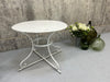 White Metal Garden Table