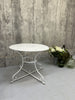 White Metal Garden Table