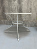 White Metal Garden Table
