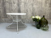 White Metal Garden Table