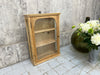 Small Pine Glazed Wall Mounted Cabinet
