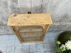 Small Pine Glazed Wall Mounted Cabinet