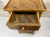 Walnut Wood Bedside Cabinet With Drawer