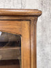Walnut Wood French Glass Front Display Cabinet