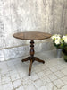 Walnut Wood Circular Pedestal Central Table Gueridon