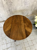 Walnut Wood Circular Pedestal Central Table Gueridon