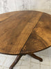 Walnut Wood Circular Pedestal Central Table Gueridon