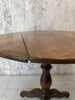 Walnut Wood Circular Pedestal Central Table Gueridon