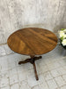 Walnut Wood Circular Pedestal Central Table Gueridon