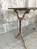 Traditional French Weathered Marble and Cast Iron Bistro Table