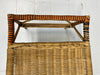 1900's Reclining Wicker Steamer Chair with Hidden Ottoman