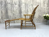 1900's Reclining Wicker Steamer Chair with Hidden Ottoman