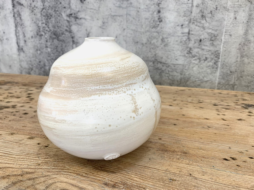 Small 'Waves and Beach' Vase Sculpture by Rosa