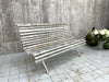 White 'Parisian' Metal and Wood Garden Bench