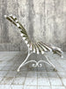 White 'Parisian' Metal and Wood Garden Bench