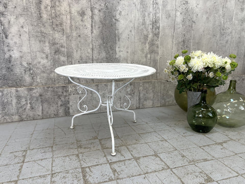 White Metal Garden Coffee Table