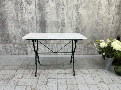 White Marble Kitchen Bistro Table