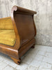 1930 Gold Velvet Sledge Style Canape Sofa