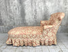 Napoleon III Pink Jacquard Chaise Longue