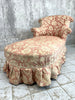 Napoleon III Pink Jacquard Chaise Longue