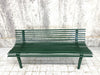 Dark Green Low Backed Wooden Garden Bench