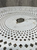 Set of Four 1930's Metal Garden 2 Chairs + 2 Carvers plus Circular Table