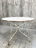 Set of Four 1930's Metal Garden 2 Chairs + 2 Carvers plus Circular Table