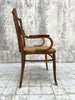 Individual Bentwood French Bistro Chair Carver with Cane Seat