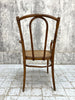 Individual Bentwood French Bistro Chair Carver with Cane Seat