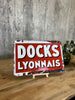 Metal Advertising Plaque 'Docks Lyonnaise'
