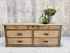 200.2cm Shop Counter Sideboard Kitchen Island with Drawers and Paneled Reverse