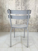 Set of Nine Stacking Tolix Metal Garden Dining Terrace Chairs in Grey