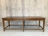 1930's Solid Oak Drapers Table Work Bench / Shop Counter / Kitchen Island with Tapered Legs
