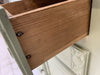 1950's Green Painted Wood Sideboard Cupboard and Drawers