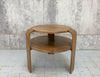 Art Deco Walnut Wood Gueridon Coffee Side Table