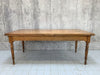 199cm to 375cm Extending Fruit Wood Dining Table with Turned Legs
