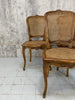 Set of 5 French Cane Dining Chairs (with a 6th that requires seat base being fixed)