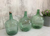 Set of Three Green Vases Demijohns