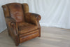 Wing Backed Leather Armchair