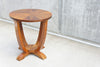 Signed Mid Century Art Deco Style Marquetry Gueridon Side Table