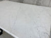 White Marble and Cast Iron Kitchen Bistro Table